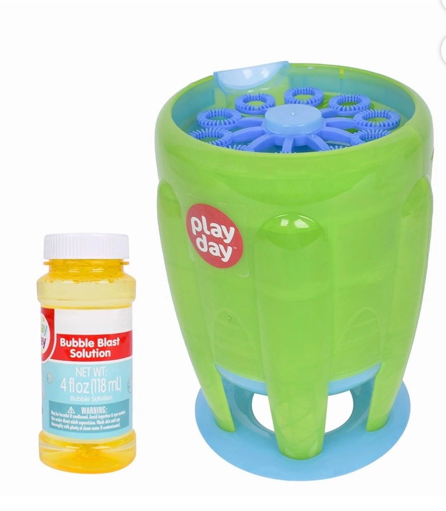Play Day Bubble Jet, Includes 4oz Bubble Solution, Children Ages 3+ (Requires 4