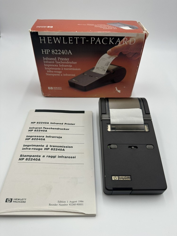 HP 82240A Infrared Printer Vintage Calculator Printer Boxed. Tested.