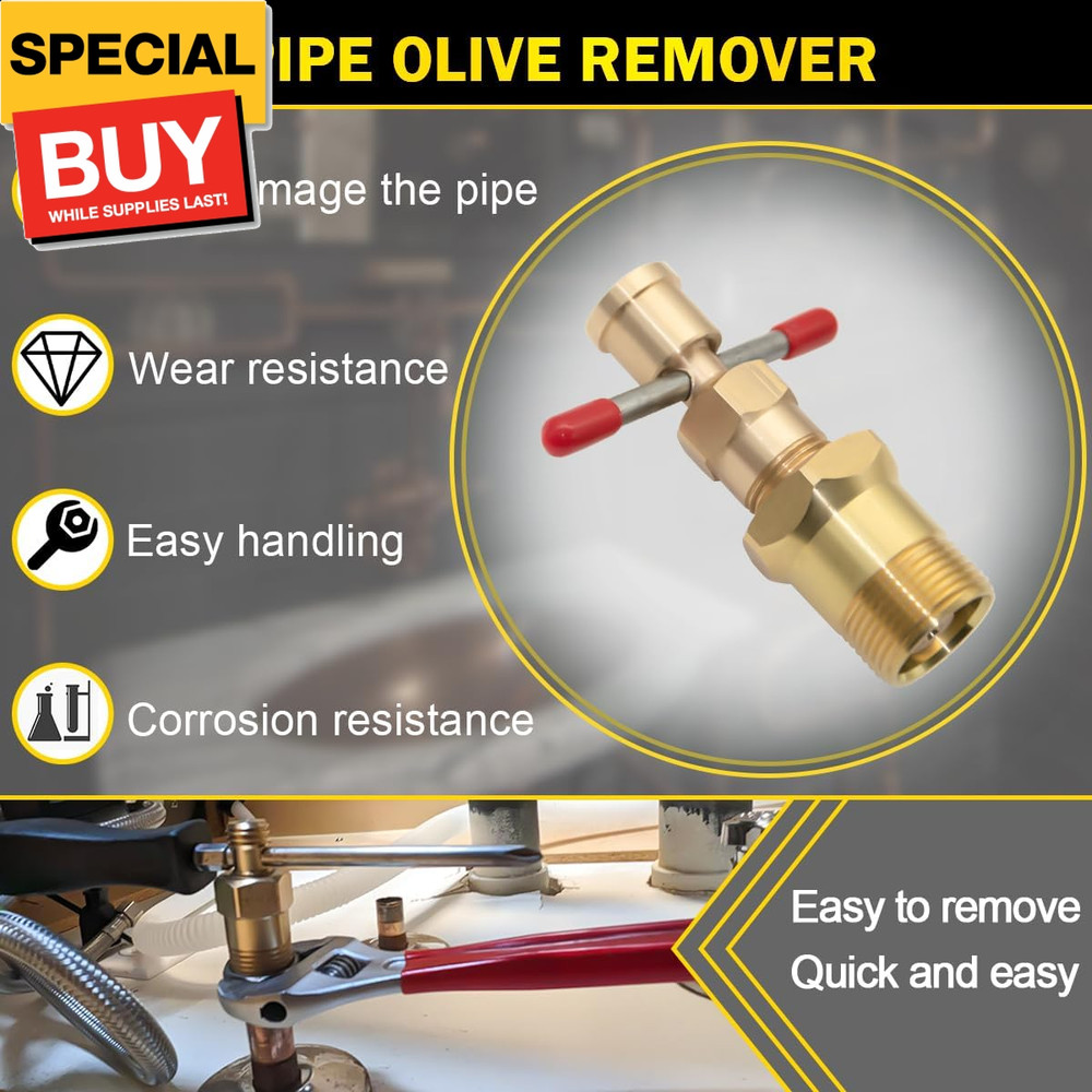 Olive Puller Removal Tool,Ferrule Puller Tool for NPT 1/2” 3/4” Pipe Olive,Not D