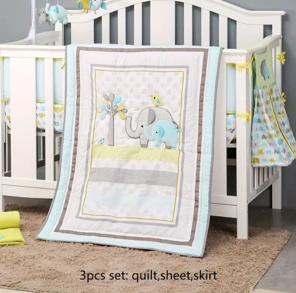 Crib Bedding Set, 3 Pieces