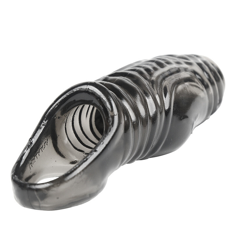 Reusable Condoms Delayed Ejaculation Bigger Glans Penis Enlarger Sleeve Extender