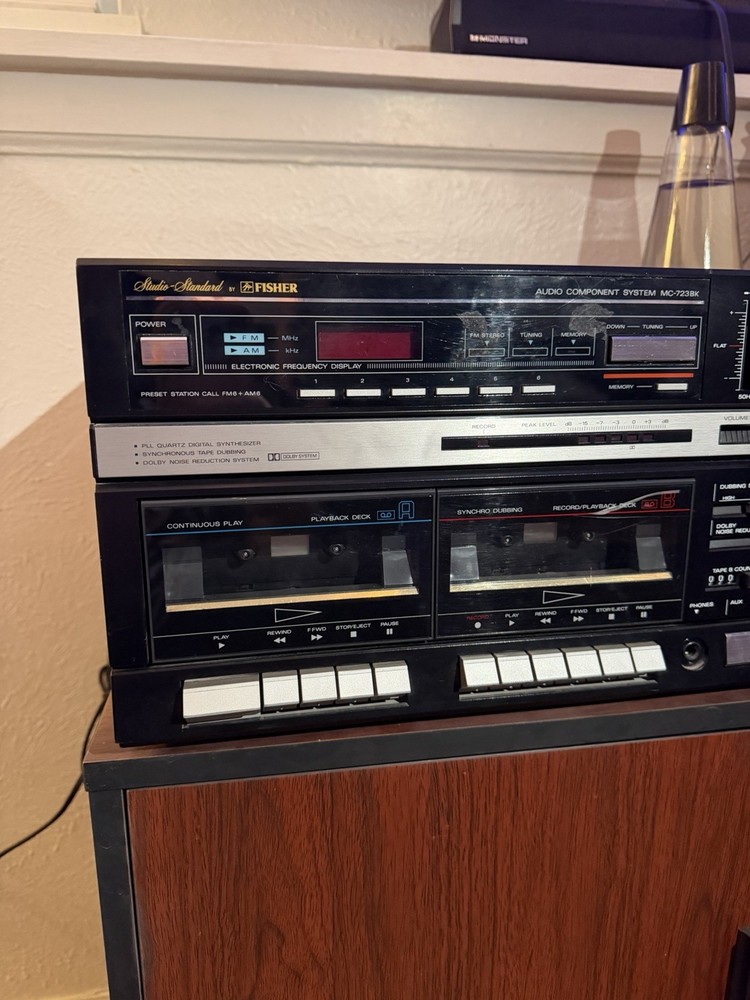 Fischer MC-723 Record Double Tape Deck Cassette Player Working Item
