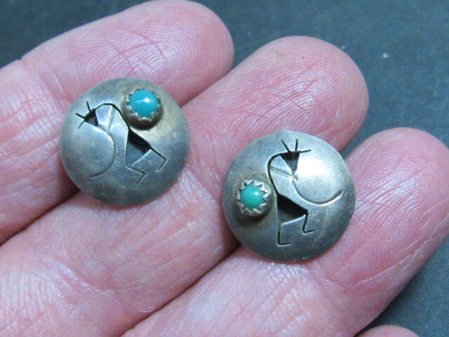 native american turquoise sterling earrings