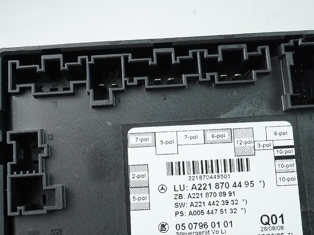 2007 - 2013 Mercedes Benz S Class W221 Door Control Module Computer Lh Front