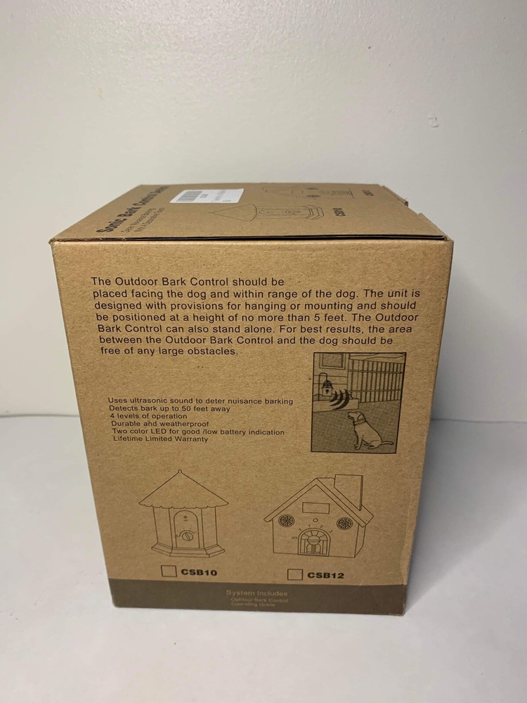 Sonic Bark Control Device