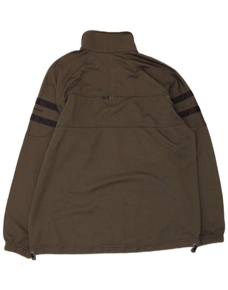 ASICS Mens Tracksuit Top Jacket Large Khaki DO04
