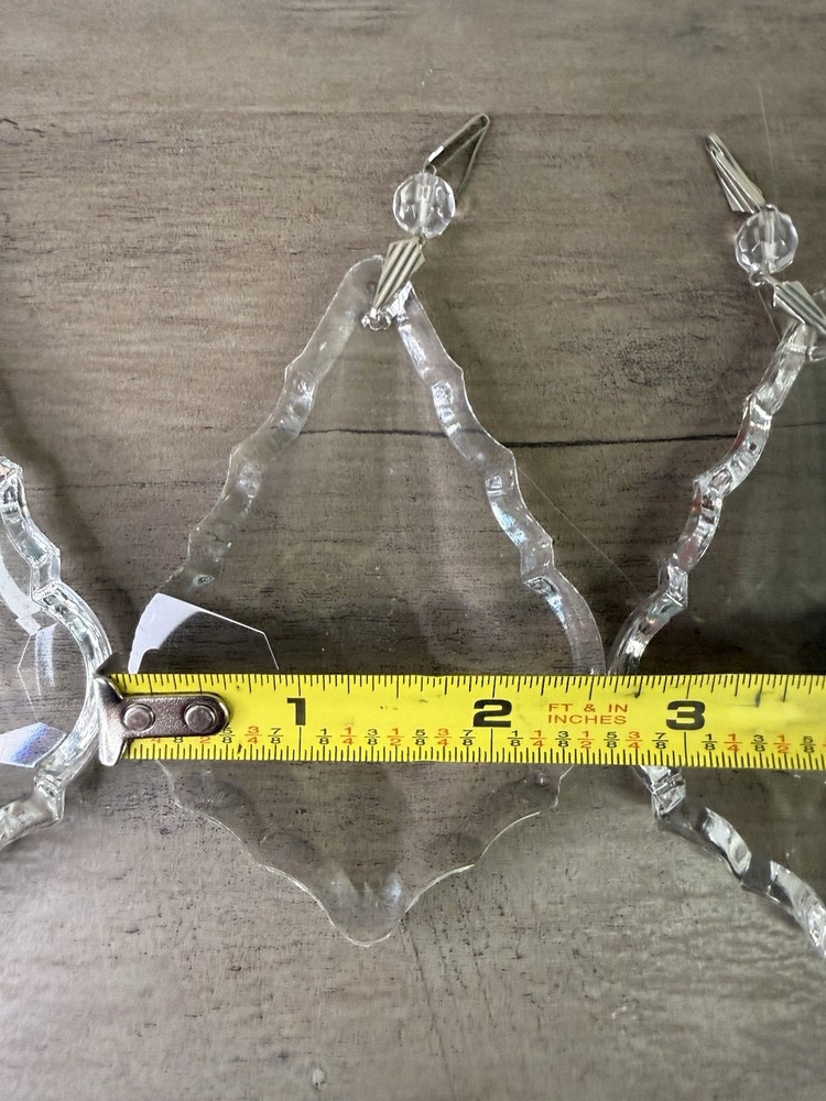 4 chandelier tear drop replacement crystals
