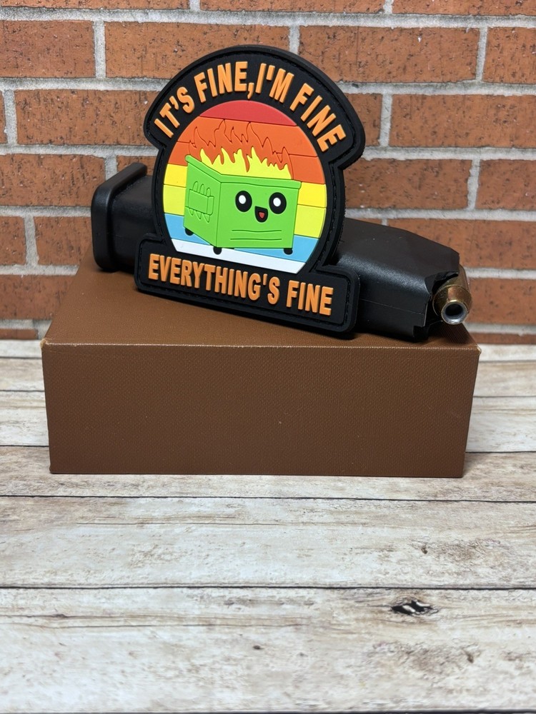 PVC Tactical Morale Patch - It's Fine I'm Fine Patch - Everything is Fine Patch