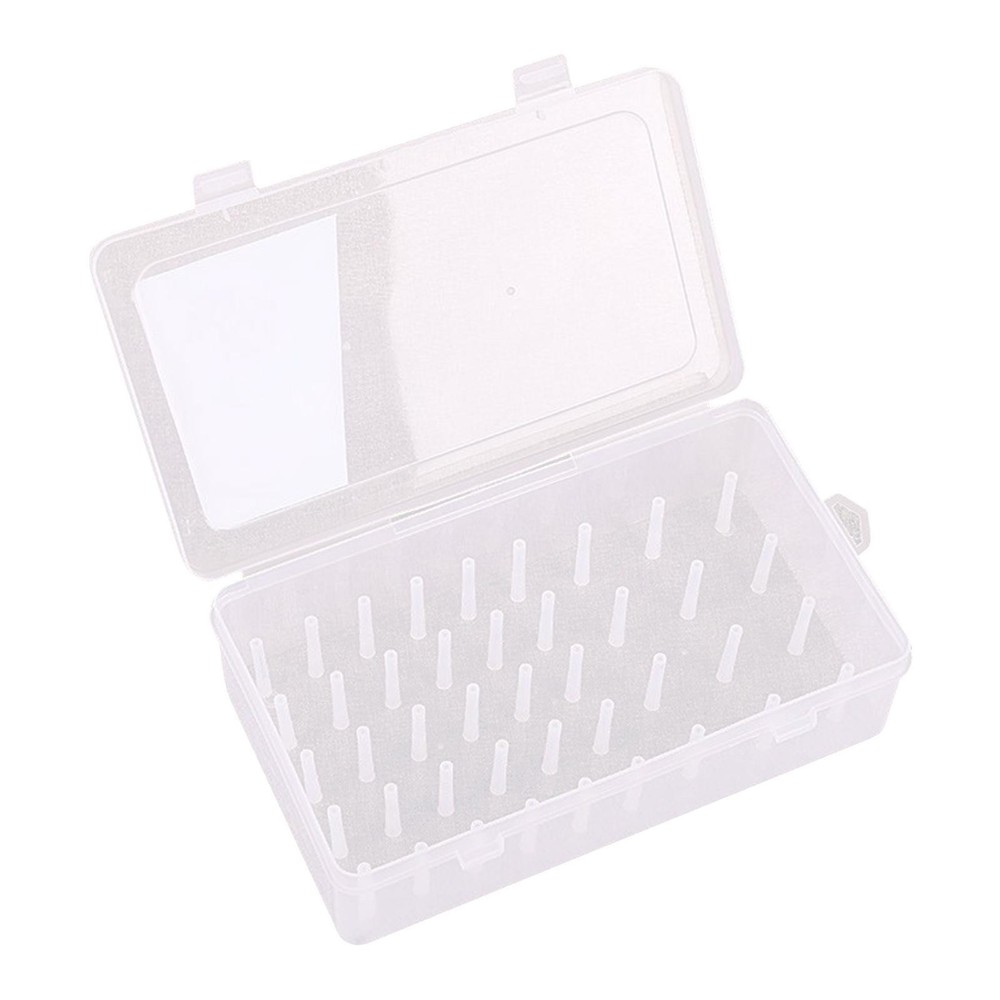 Thread Box Empty Transparent Storage Container Sewing Thread Holder