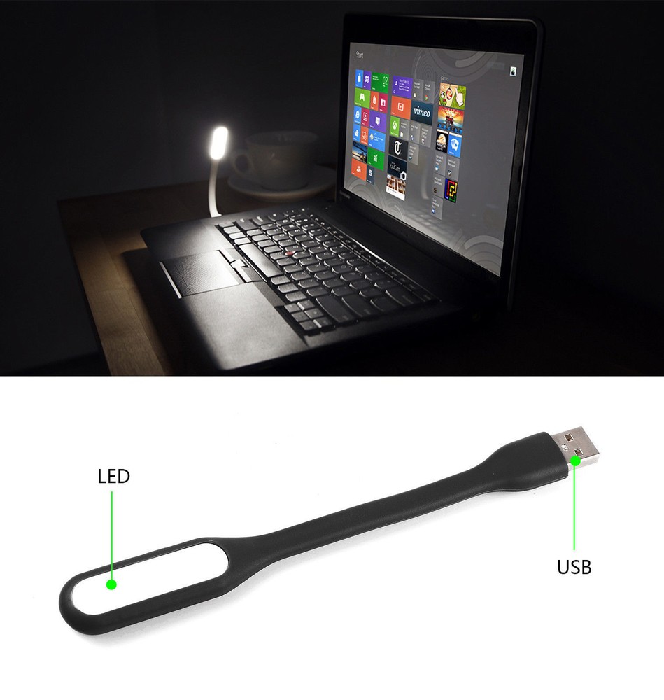 New Flexible USB LED Light Lamp For Computer Keyboard Reading Notebook PC Laptop
