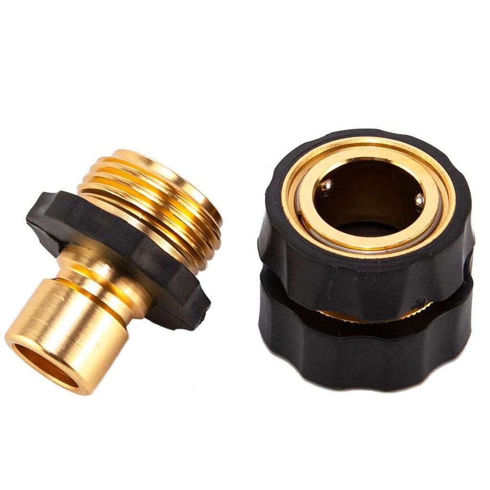 3/4'' Garden Hose Quick Connect Solid Brass Quick Connector Garden Hose Fitting