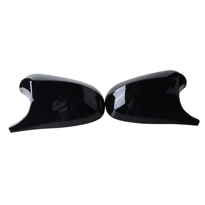 Pair Gloss Black Mirror Cover Caps M Style For BMW E90 E91 E92 E93 LCI 08-13