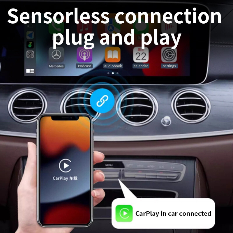 Wireless Carplay & Android Auto Adapter for Car Model 2015+ - Easy and Stable