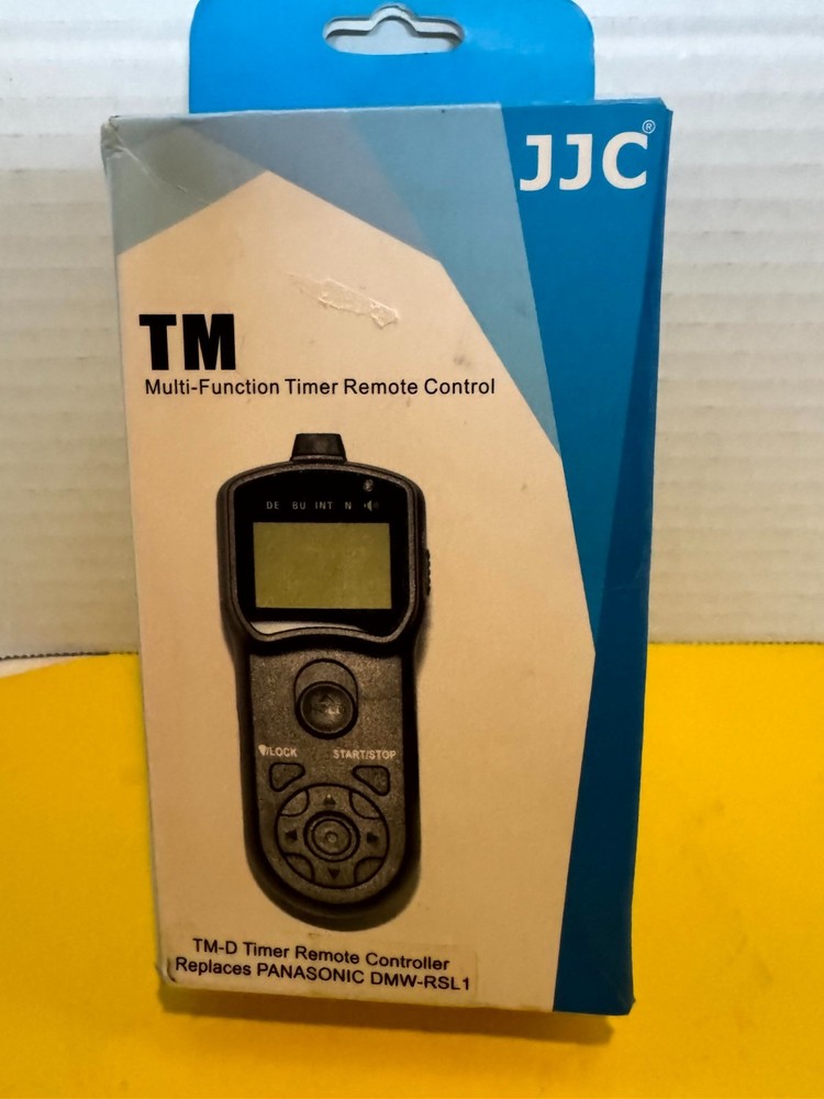 JJC TM-D Multi-Function Timer Remote Control Black for Panasonic Lumix Camera