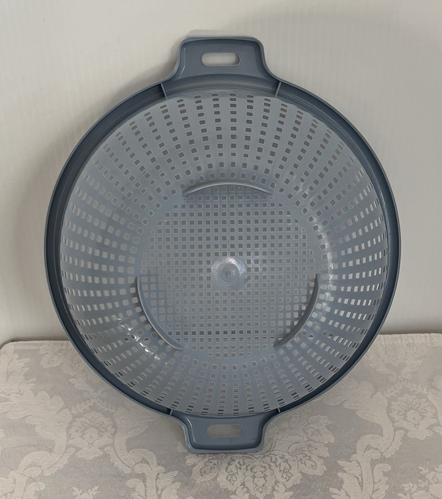 Retro Vintage Max Klein Plastic Colander • BLUE