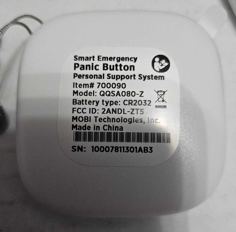 MOBI Smart Emergency Alert Button Personal Support System 70278 New
