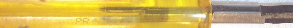 Vintage Old Forge USA Phillips precision Screwdriver #2 Yellow Handle PR4