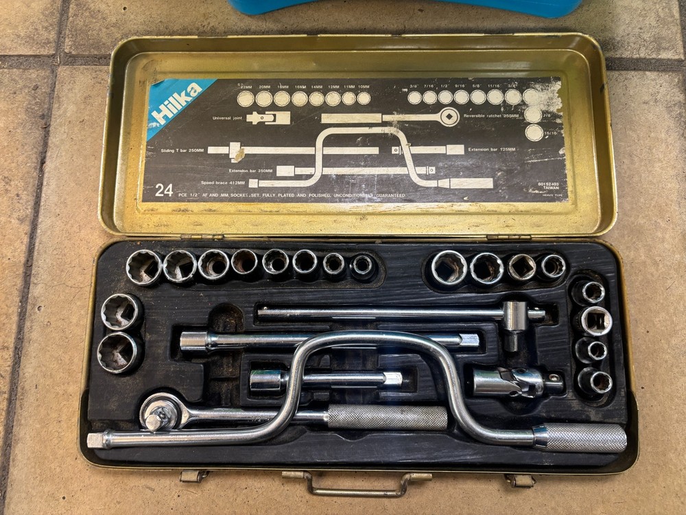 Vintage Hilka 24 piece Socket Set