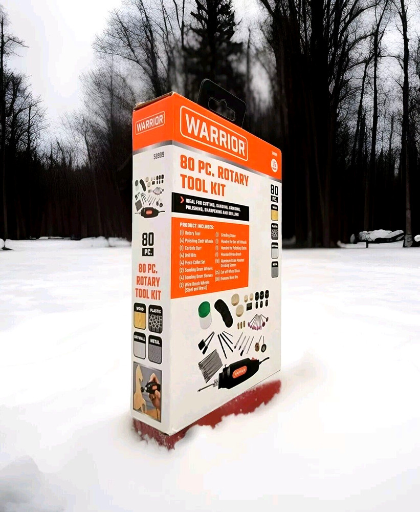 Warrior 80pc Rotary Tool Kit