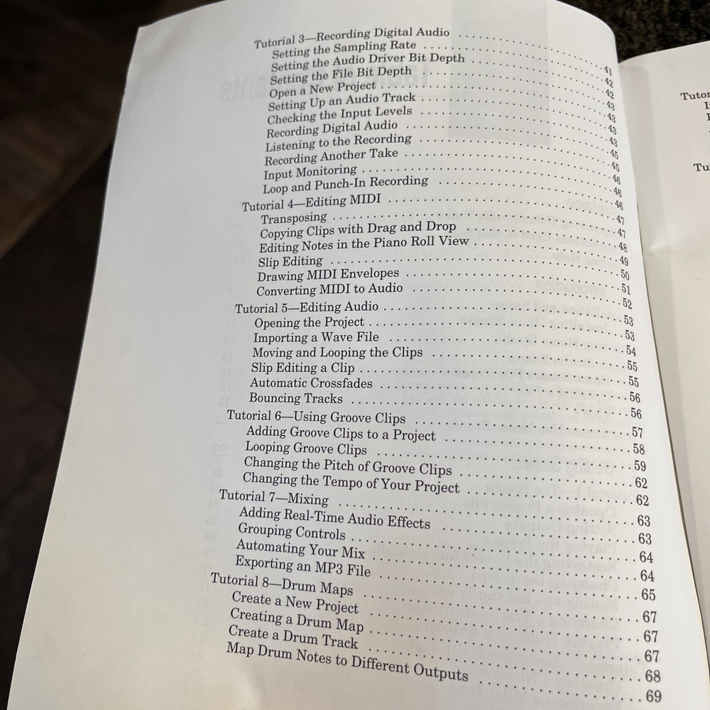 Home Studio Digital Recording Editing Booklet Manual Cakewalk 2004 Computer Edit