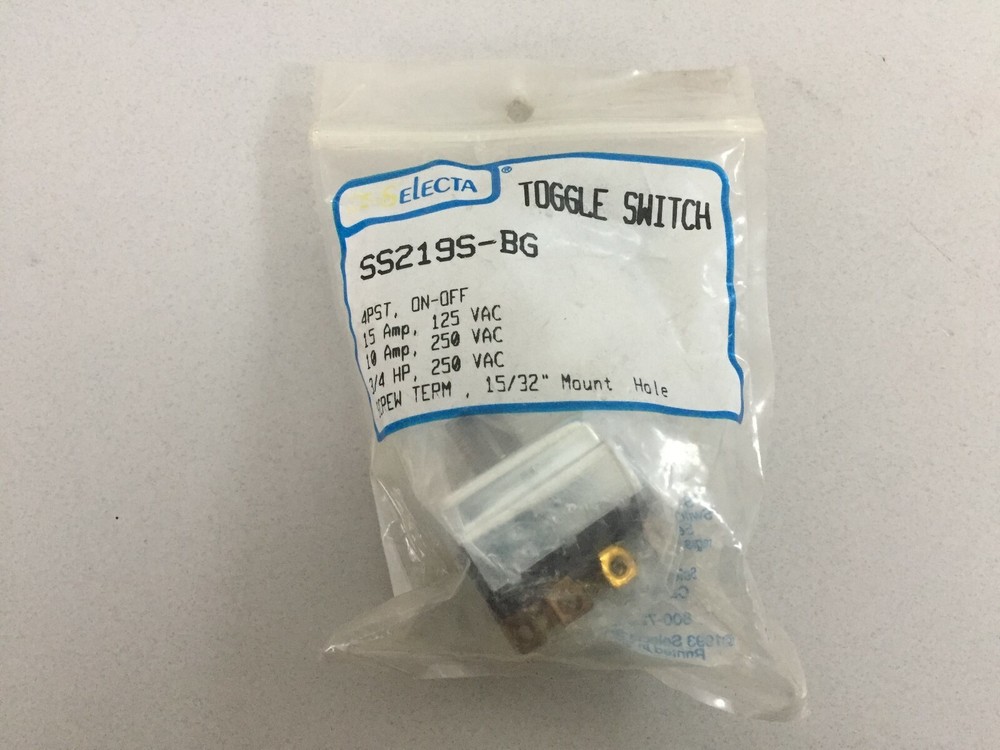 SELECTA SS219S-BG 15 AMP TOGGLE SWITCH