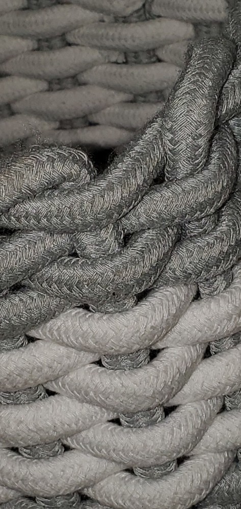UGG Woven Thick Chunky Braided Basket Bin Sage Gray