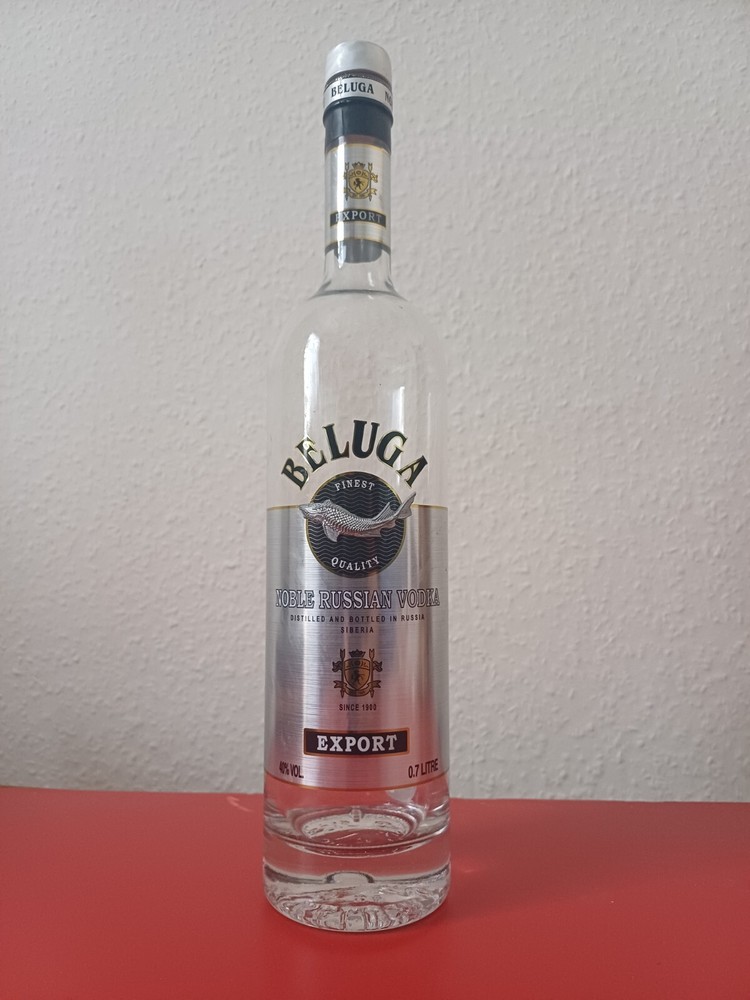Beluga Noble Russian Vodka Empty Bottle, 700ml