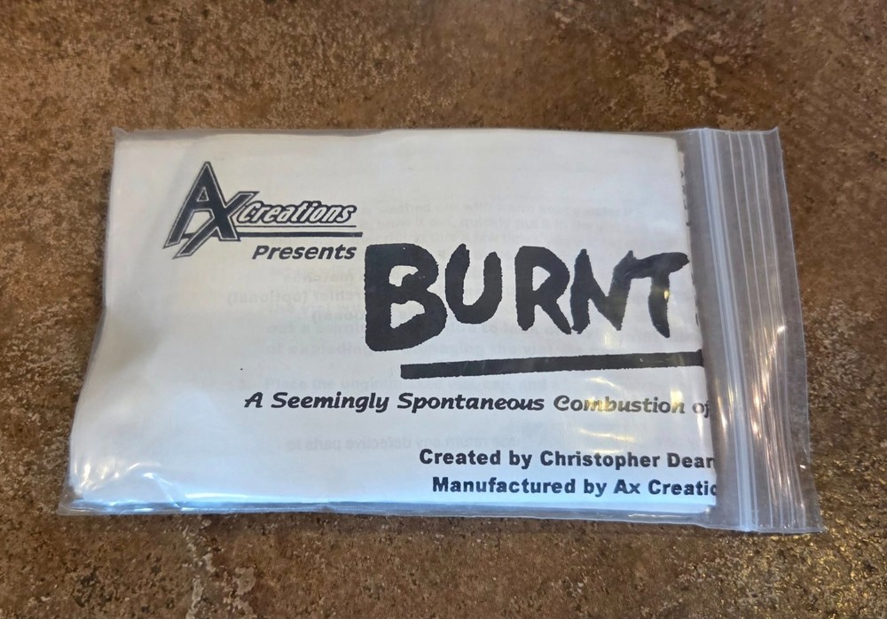 BURNT! by Christopher Dearman Magic Mentalism Tricks