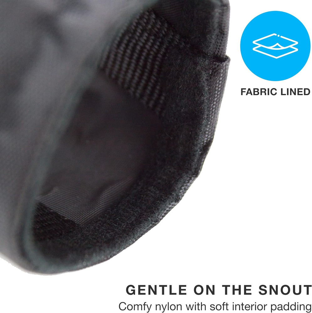 Dog Muzzle for Large Dogs 50Lbs (L) Soft Mesh Nylon Quick Fit Dog Muzzle - Large
