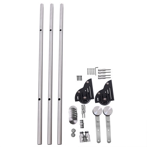 10 ft Stainless Rolling Ladder Hardware Rolling Library Ladder Track Rust-proof