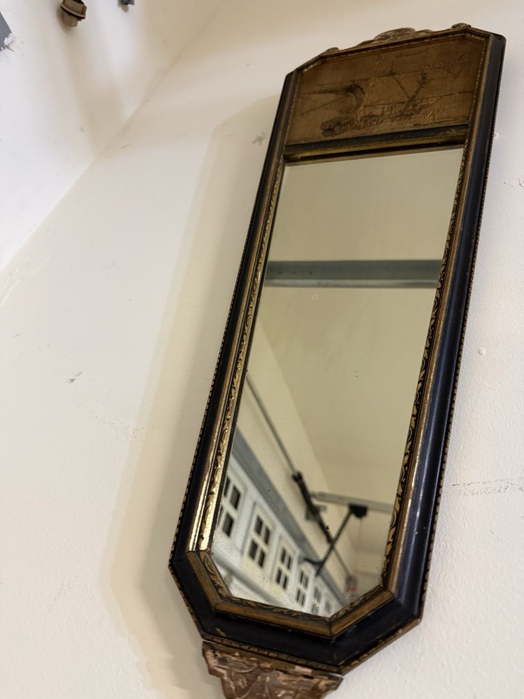 VINTAGE WALL MIRROR AND TAPESTRY SAILING SCENE