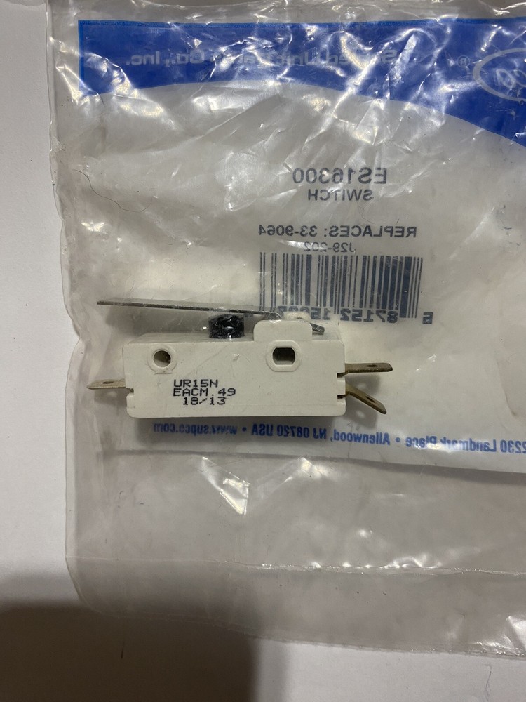 Supco Replacement Universal Appliance Switch ES16300 New