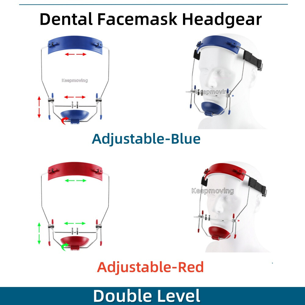 Dental Adjustable Pull Reverse Headgear Protraction Facial Facemask Double Lever