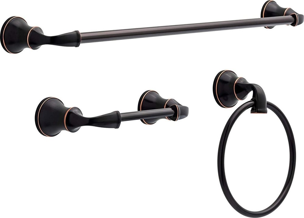 Delta Lorain 3-Piece Bath Hardware Set Oil Rubbed Bronze