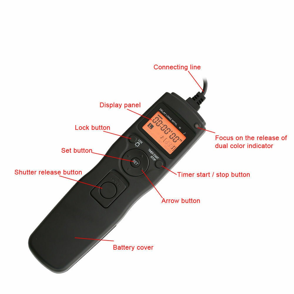 LCD Intervalometer Timer Remote For Sony A58 NEX-3NL A7 A7R A6000 A3000 HX300
