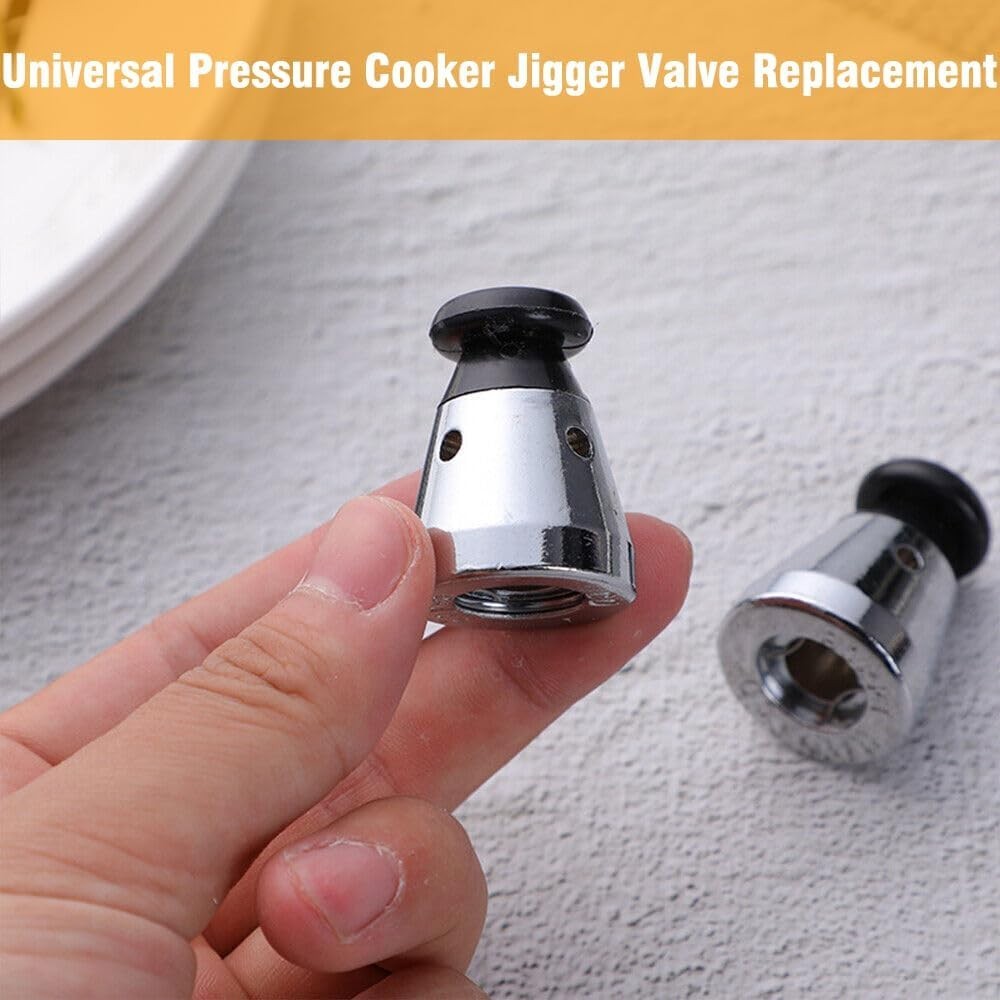 Universal Pressure Cooker Jigger Valve Replacement with Standard, Silver
