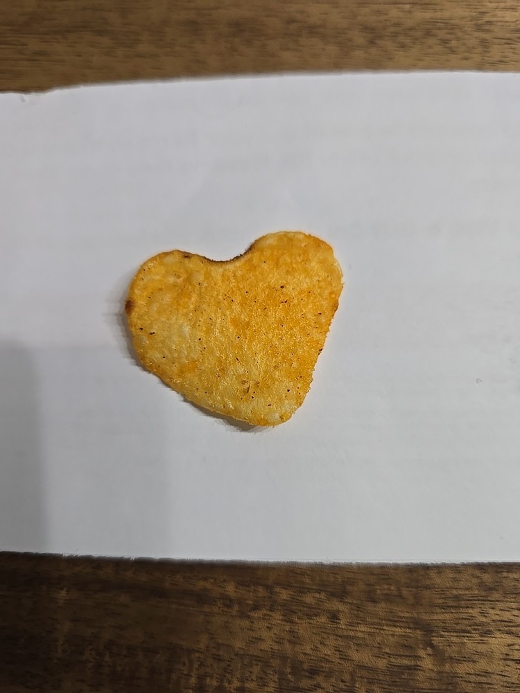 Perfect Heart Shaped BBQ Chip