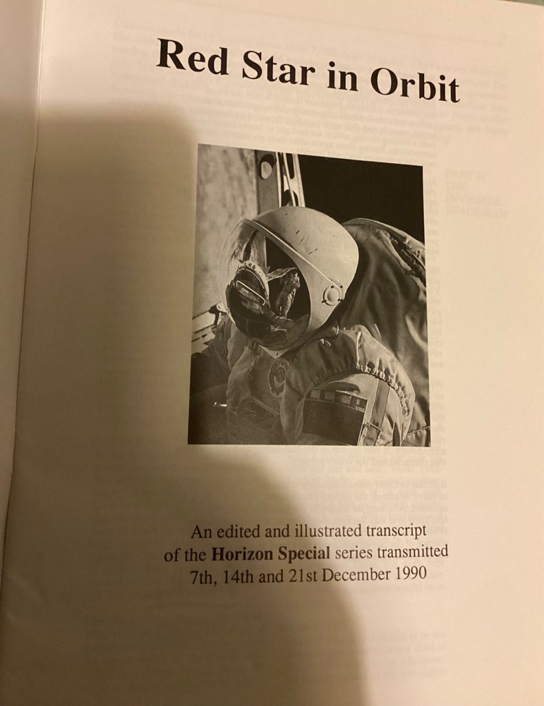 Horizon Special Red Star in orbit transcript Soviet space prog 1990 ephemera