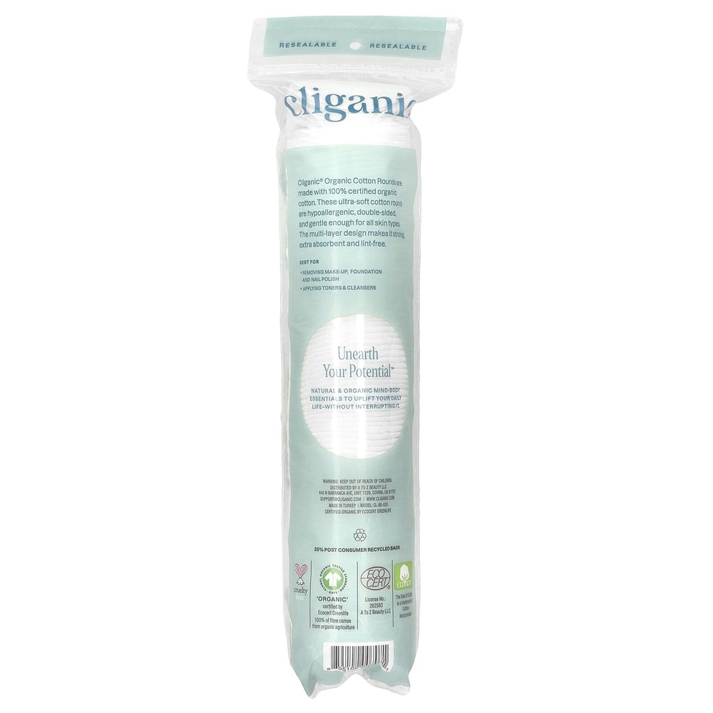 Organic Cotton Rounds, 100 Count