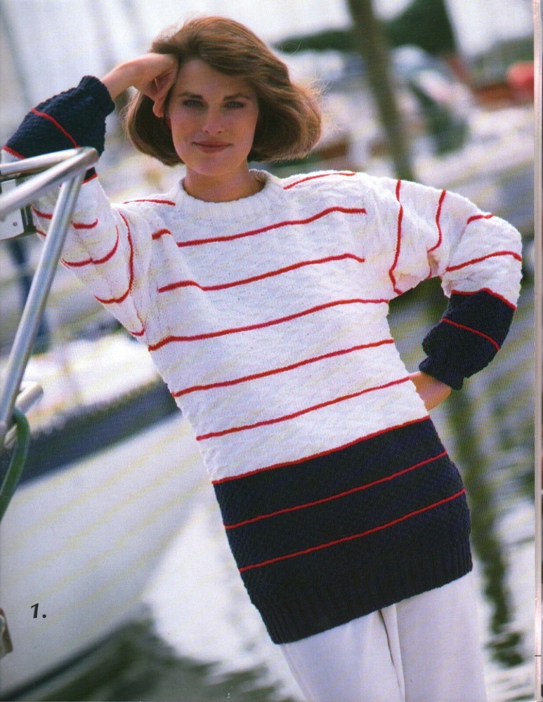 Nautical Knits Pullovers | Susan Bates #17773