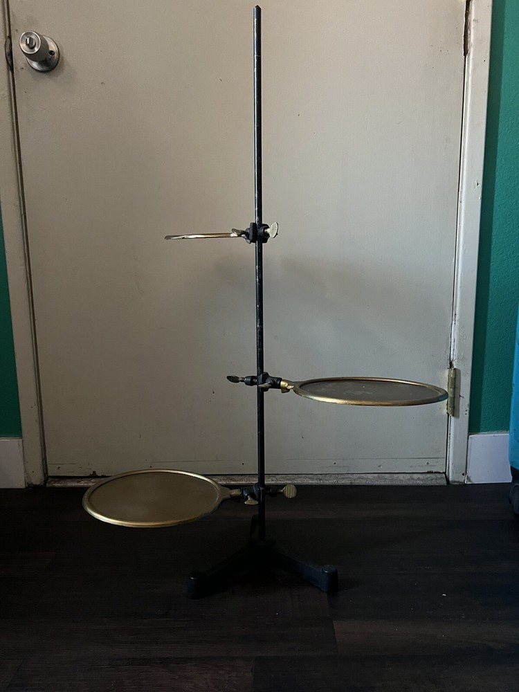 Iron/ Brass Alchemist 3 Plate Stand