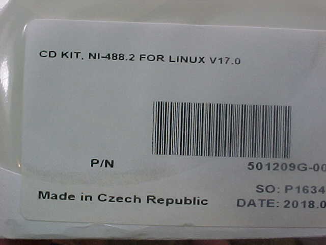 NATIONAL INSTRUMENTS NI-488.2 FOR LINUX VERSION 17.0 SOFTWARE CD SI