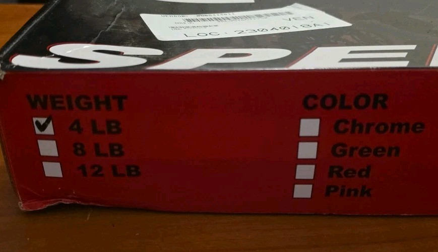 The Burn Machine Speed Bag 4 lbs Rotator Exercise - Red - New