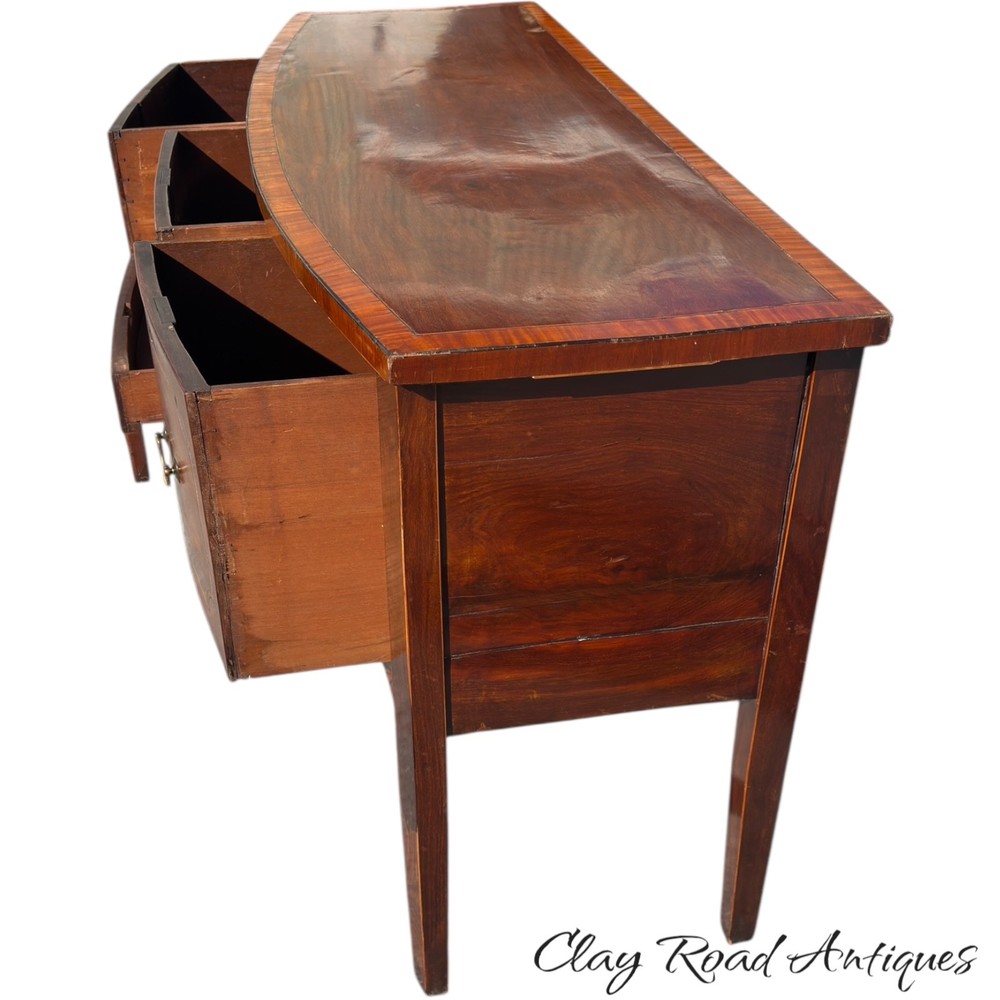 Antique Brandy board server mahogany inlaid Hepplewhite sideboard