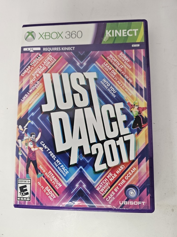 xbox 360 just dance 2017 case only NO GAME