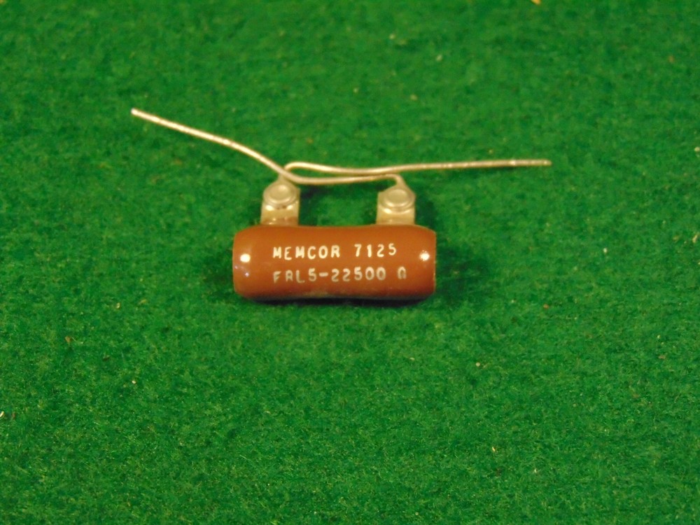 Memcore 22.5K OHM Fixed 5 WATT CERAMIC WIREWOUND RESISTOR NOS