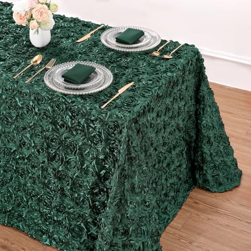 90x132 Inch Green Rosette St. Patrick's 132" x 90" (Rectangular) Dark Green