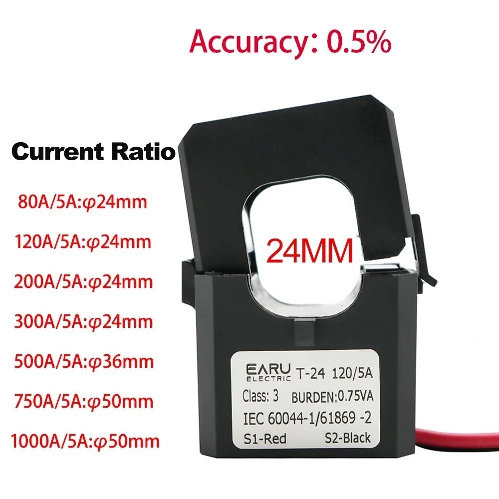Current Split Core Clamp High Frequency Transformer Type CT 80A /5A 1000A/ 5A