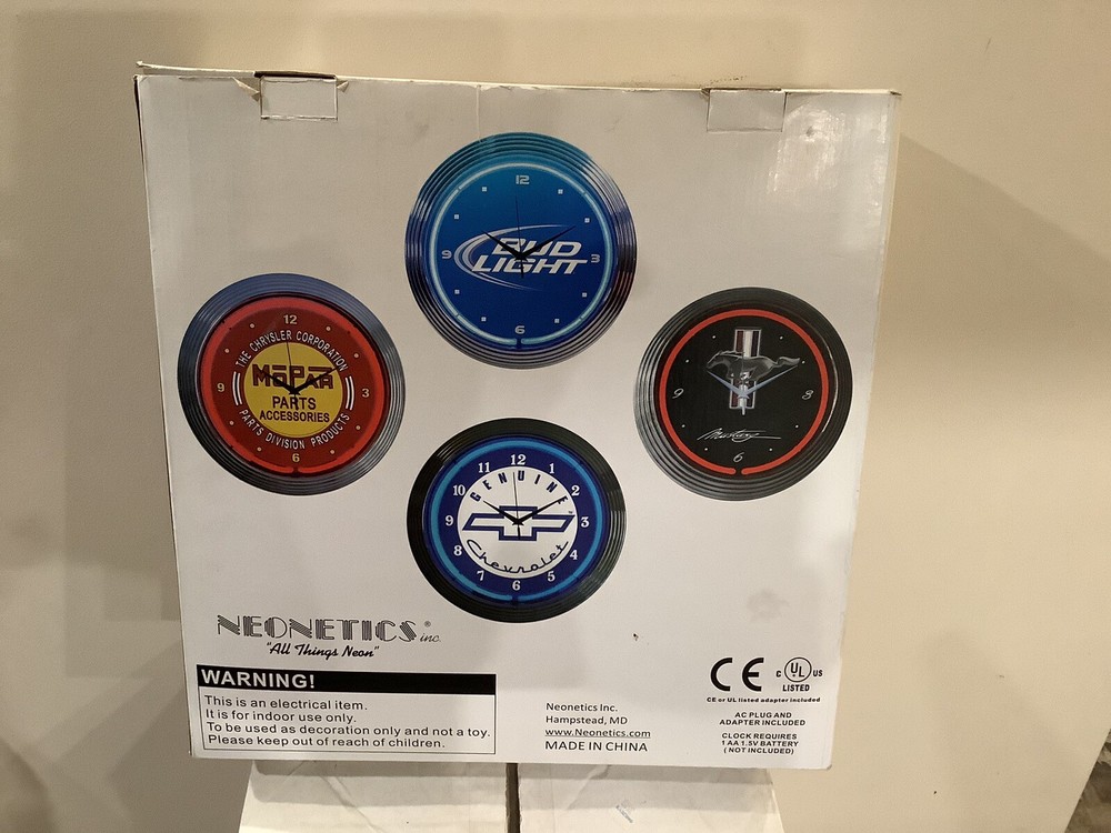 CORVETTE C1 NEON CLOCK GREAT HOLIDAY GIFT