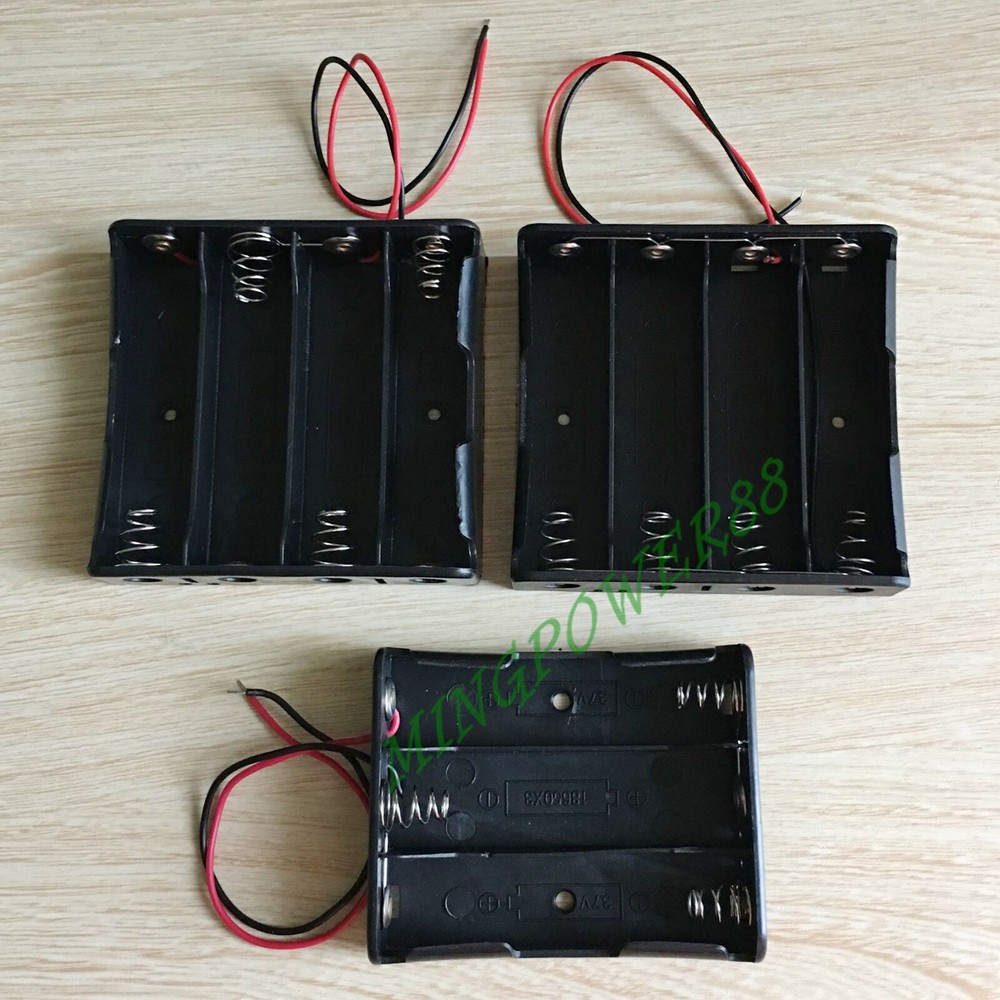 6/12/4PC BATTERY CONNECTOR CASE STORAGE HOLDER BOX FOR 3S / 4P / 4S18650